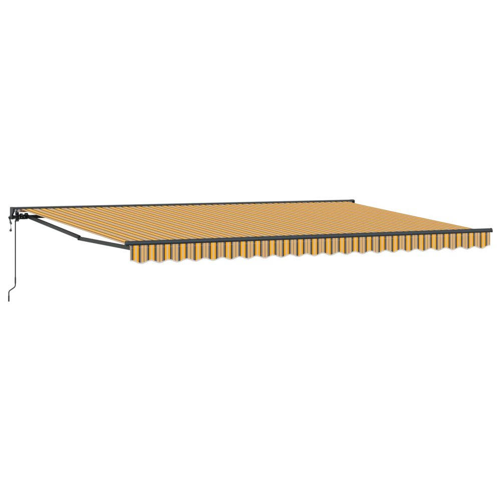 vidaXL Cadre d'auvent Jaune et Gris 500 × 300 cm