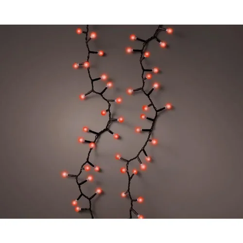 Jardin utile:Guirlande lumineuse câble noir à ampoules forme cerise 500 LED rouge 8 fonctions Kaemingk - 11 m