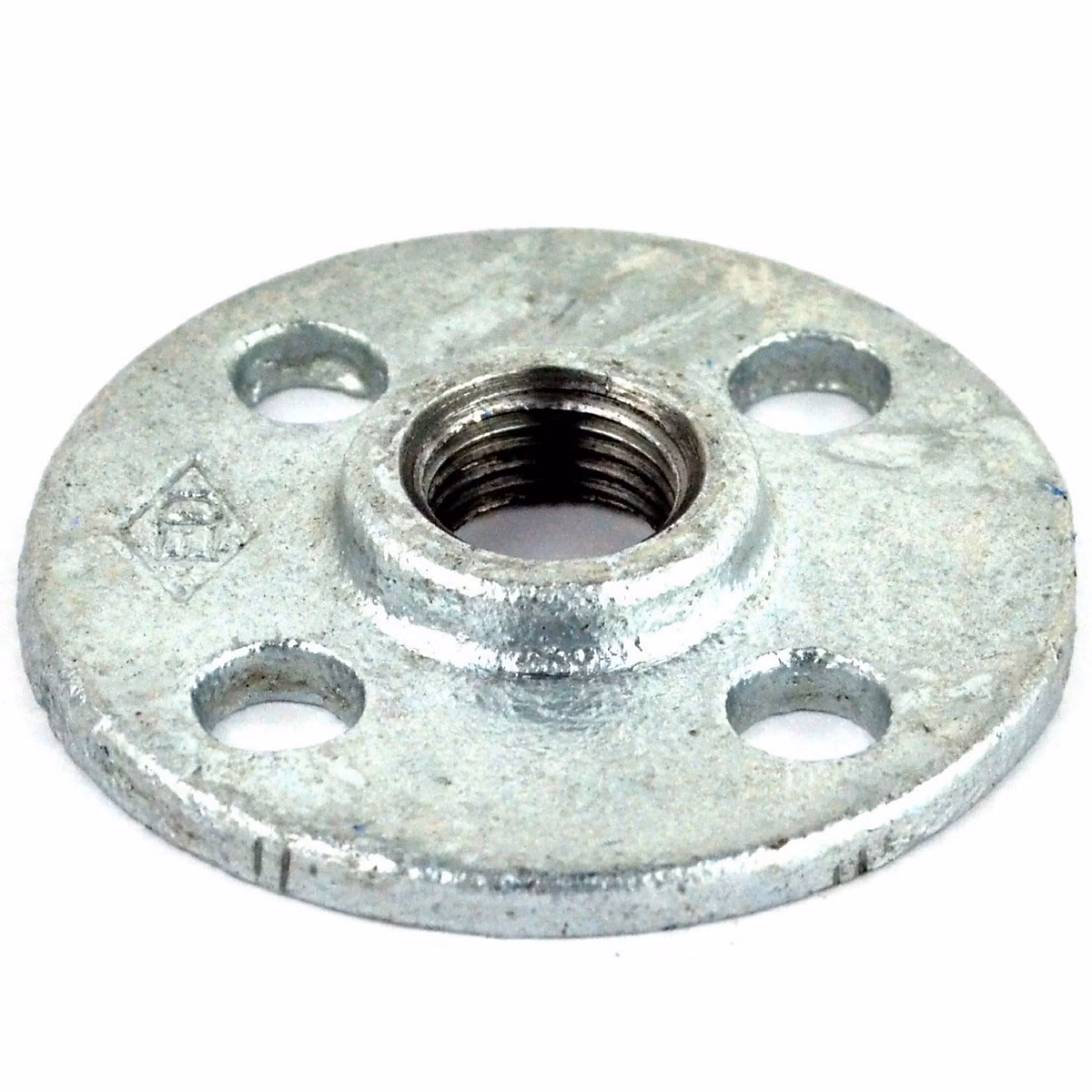 Bride de plancher fonte galvanisée 26 × 34mm (1'')