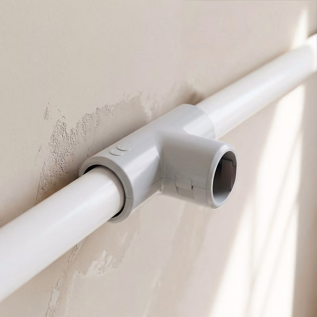 Câble, fil et gaine électrique – 2 tés de raccordement Diall gris ø20 mm
