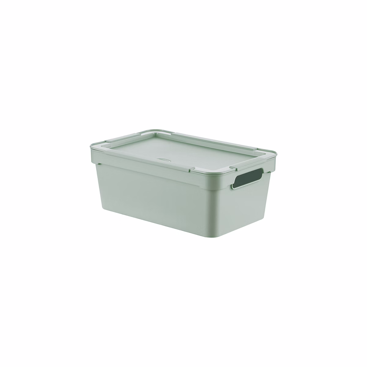 Boîte de rangement en polypropylène vert – 4,2 L, H.11 x l.18 x P.28 cm Tontarelli Maya