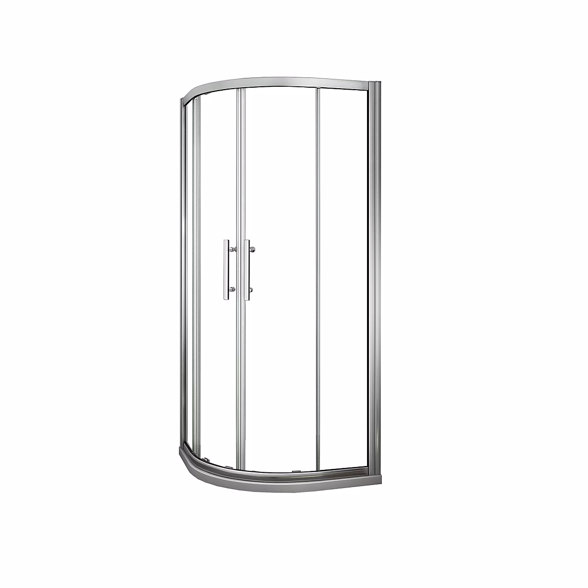 cabine de douche 90 × 90 × 185cm cabine de douche coulissante 1/4 de rond en verre anticalcaire