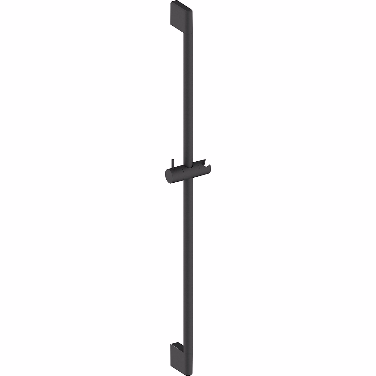 Pommeau de douche, flexible et barre de douche – Duravit Universal Barre de douche Noir mat 90 cm avec support de douchette réglable en hauteur