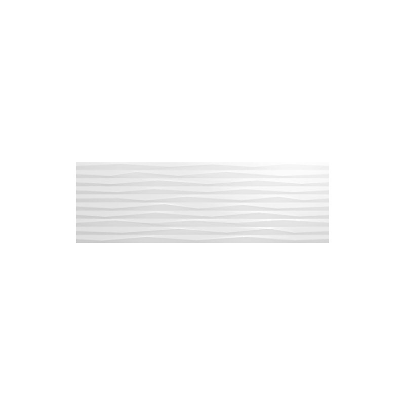 Carrelage mur relief effet béton 32 × 99 cm PAMUKKALE R BLANCO