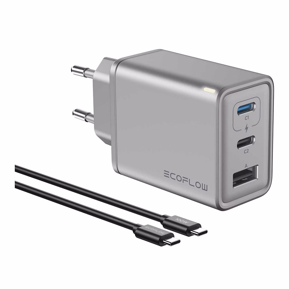 Chargeur GaN RAPID 65 W avec câble de 100 W – ECOFLOW