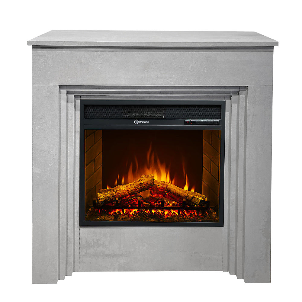 Cheminée Électrique Bellini À Effet Béton – Fabriquée En Italie, L96Xp35Xh96 Cm.