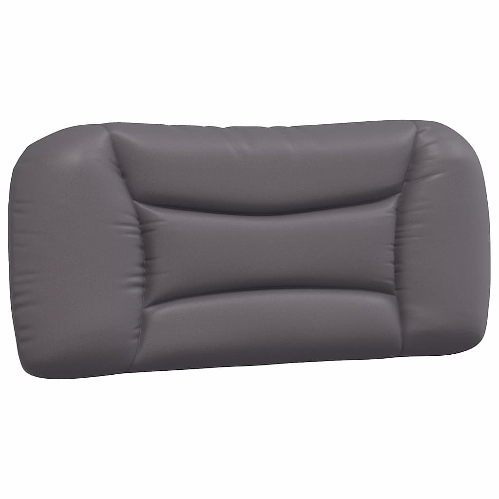 Coussin de tête de lit Hvar gris 90 cm similicuir vidaXL – Réf. YLHPBBMQO2743780927