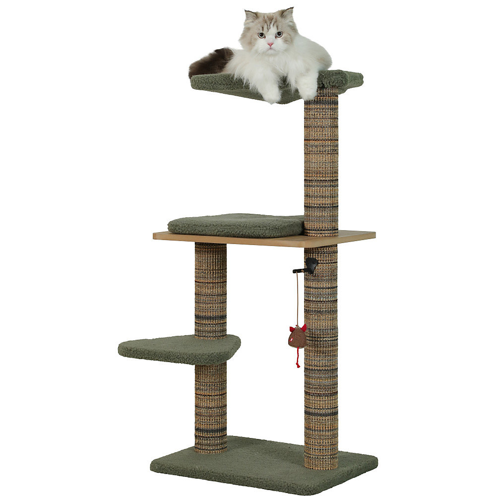 Arbre à chat boréal 105 cm vert pour chats – Réf. RKKFOOOHM8829983523