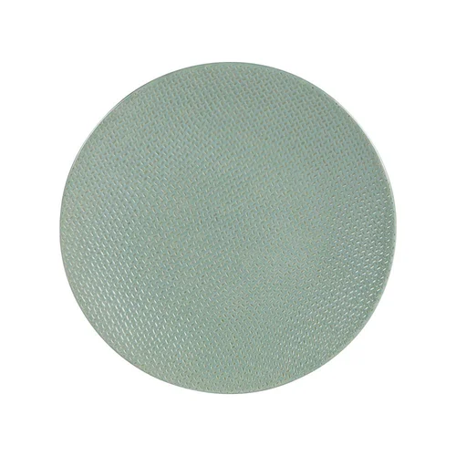 Extérieur utile:Assiette à dessert en grès effet martelé vert Vesuvio - Ø 21 cm
