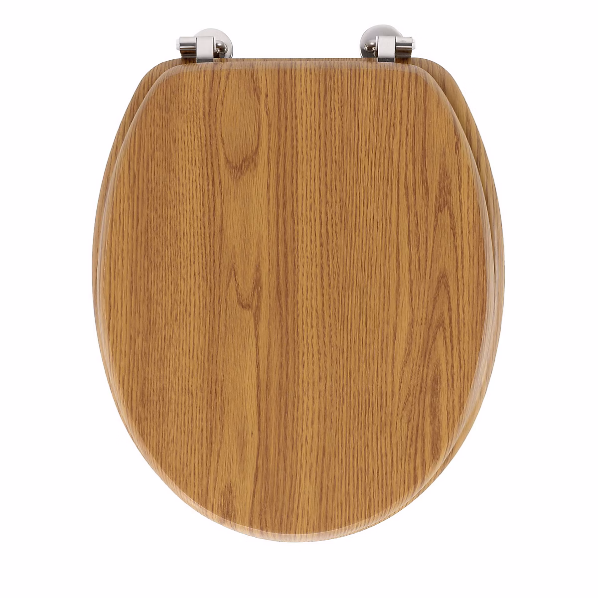 Abattant wc – - Effet bois (45 × 37.5 cm, Marron Brun)