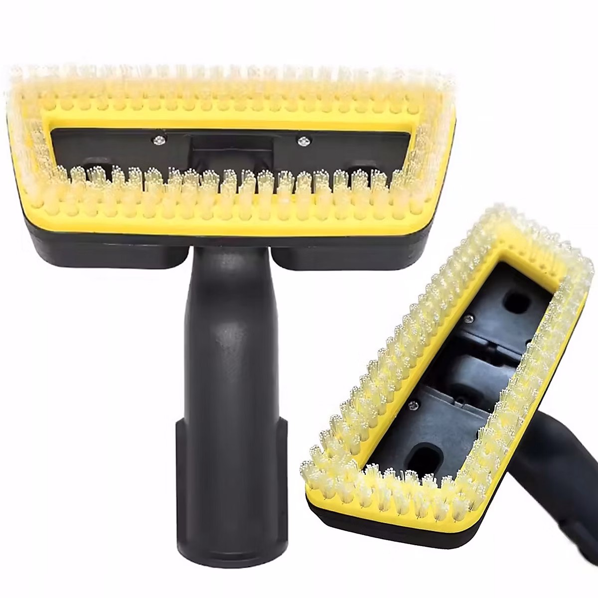 Brosse Rectangulaire Manuelle pour Nettoyeur Vapeur Karcher SC1-SC5 – Montage Click, Poils Synthétiques Résistants