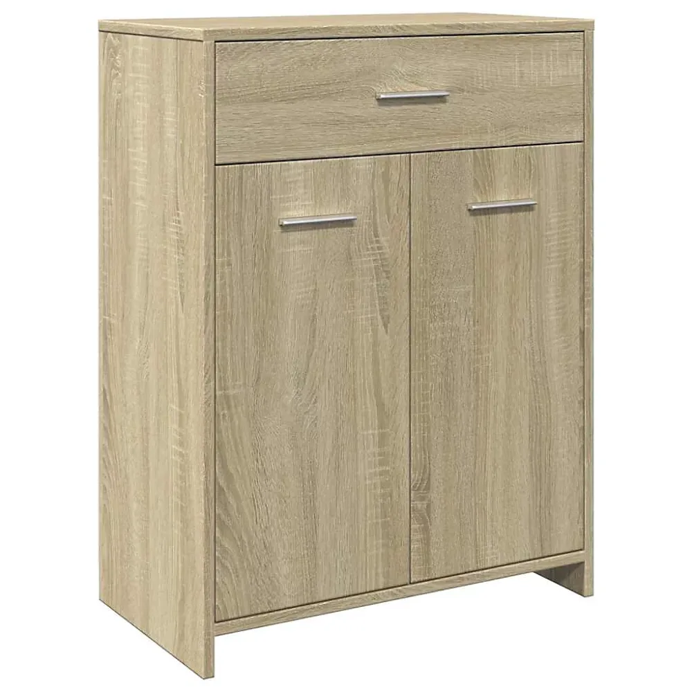 Armoire de salle de bain Chêne sonoma 60 × 33 × 80 cm Aggloméré vidaXL