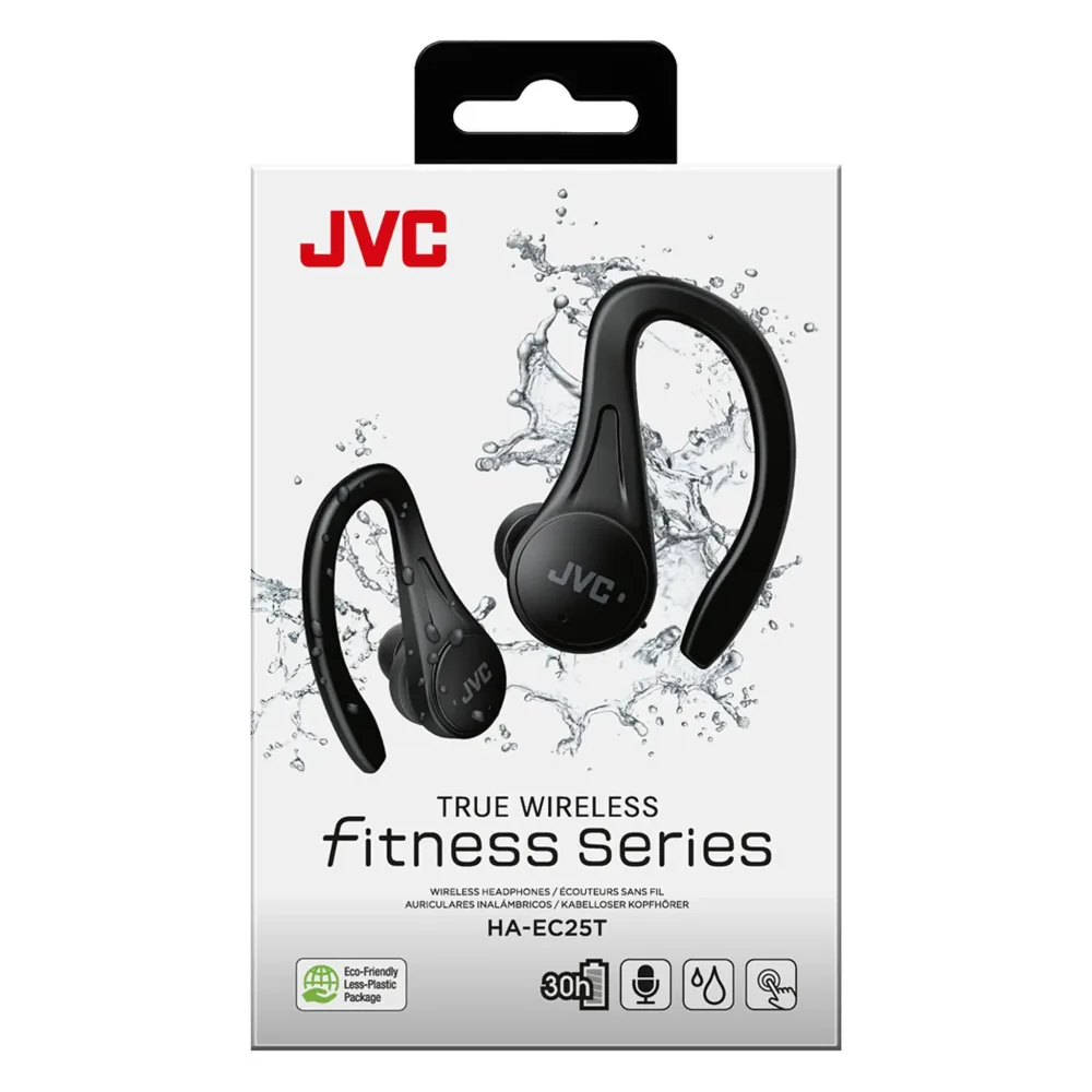 JVC Ecouteurs sans fil HA-EC25T Sport TWS - Noir
