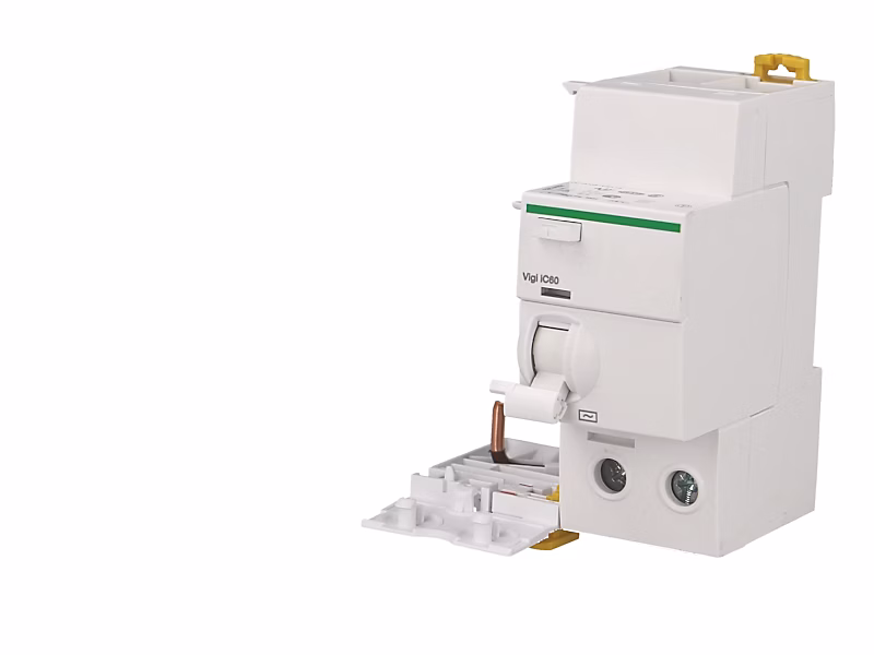 Interrupteur et disjoncteur différentiel – Bloc Vigi modulaire bipolaire Schneider Acti9 Vigi iC60 25A / 300mA type AC