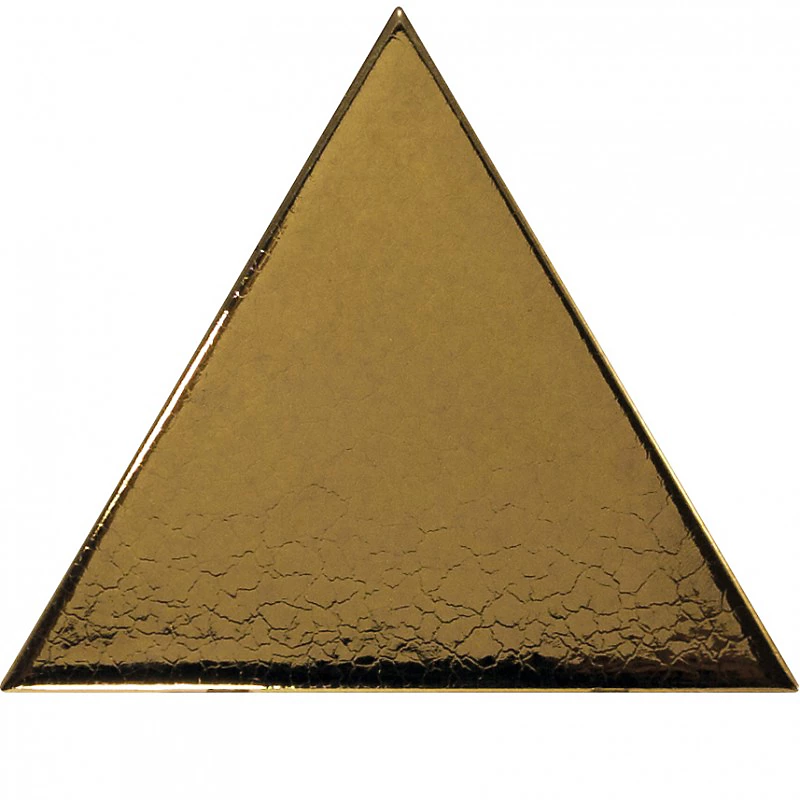 Carrelage mur triangulaire uni or doré brillant SCALE TRIANGOLO METALLIC – Réf. KCDSLJOTD5783588279