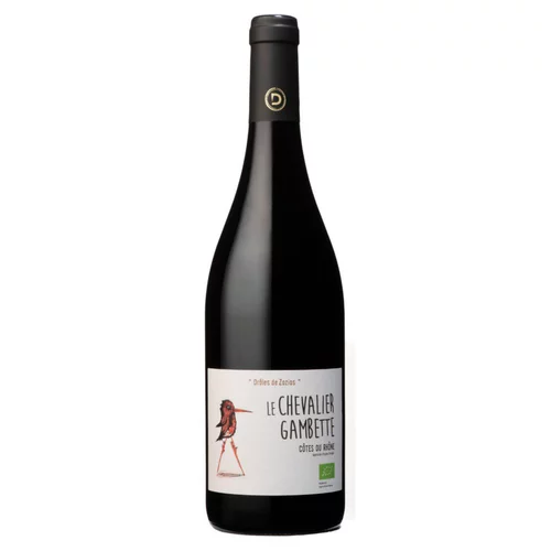 L’essentiel pour le jardin:Côtes du Rhône AOC Bio Le Chevalier Gambette Demazet "Drôles de zozios" - Bouteille 75 cl