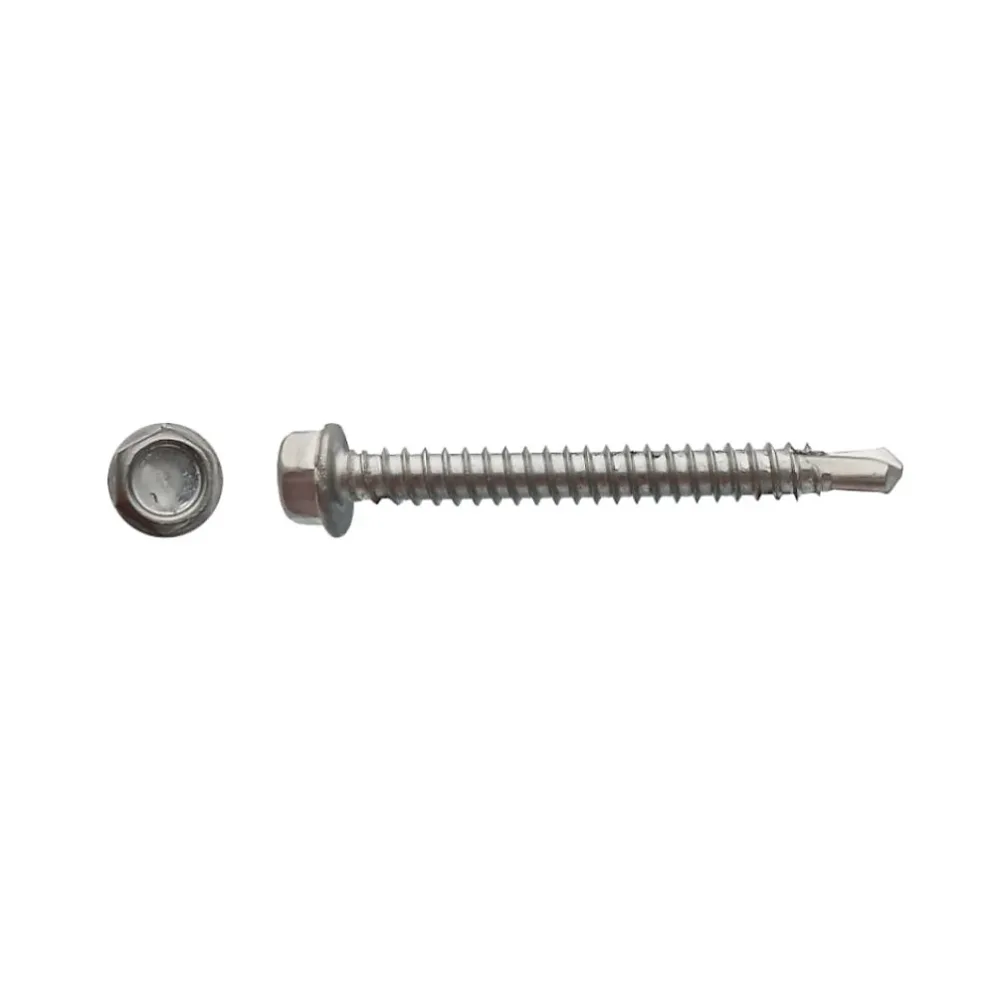 200 Vis Autoperceuses Tête Hexagonale 5.5 x 31.7 mm – DIN 7504 K, Inox A2, D, Work