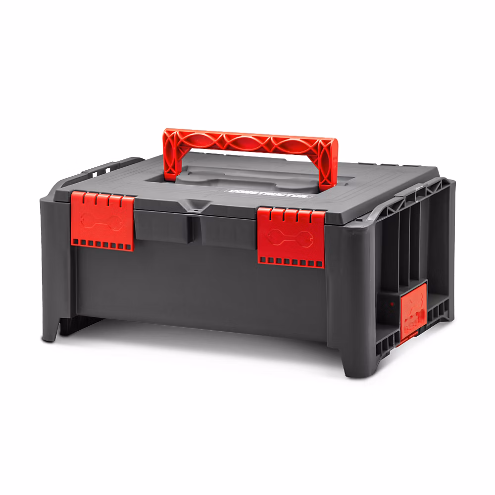 Boîte à outils empilable en plastique 46.4 × 33.5 × 21.2cm – Constructor