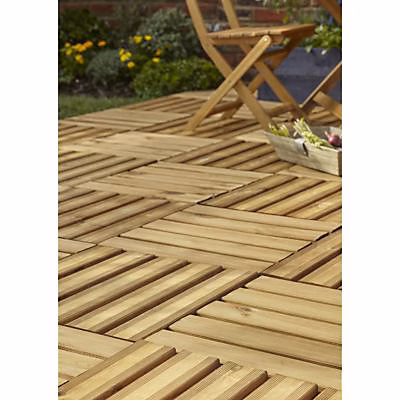 Dalle de terrasse pin marron Blooma Brantas 50 × 50 cm
