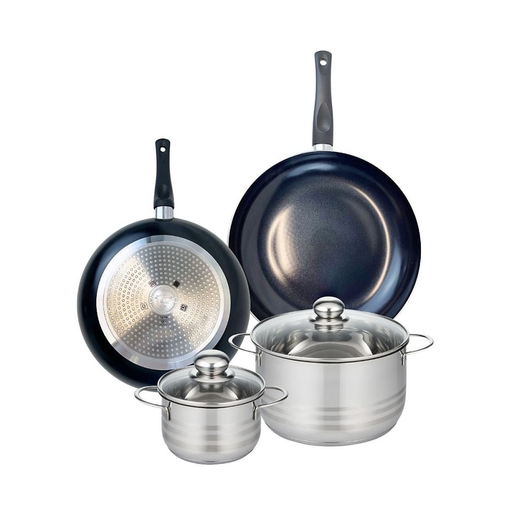 Ensemble de 2 Poêles de cuisson 28 et 32 cm et 2 faitouts 16 et 24 cm Elo Prima Brillant – Réf. MRSUKWGRA6601568391