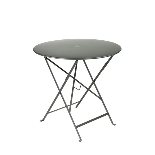 Bien utile au jardin:Table ronde pliante en acier coloris romarin Bistro Fermob - Ø 77 x 74 cm