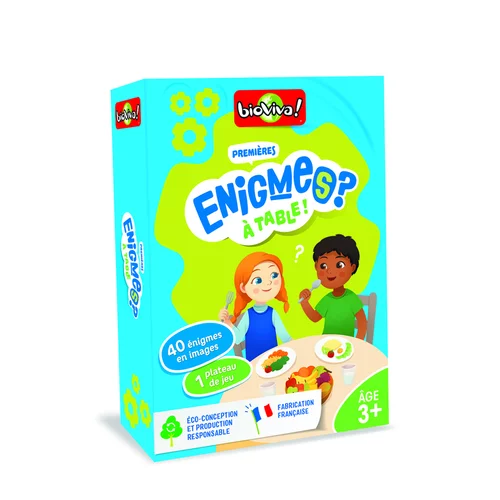 Solution maison:Mes premières énigmes – A table !