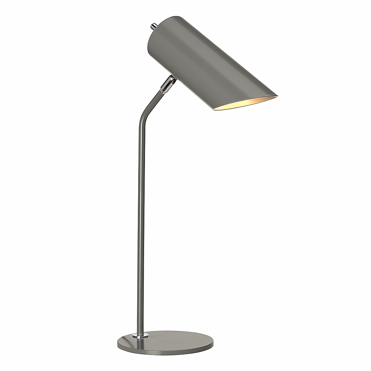 Elstead Quinto – Lampe de table à 1 lumière, Nickel poli gris foncé, E27