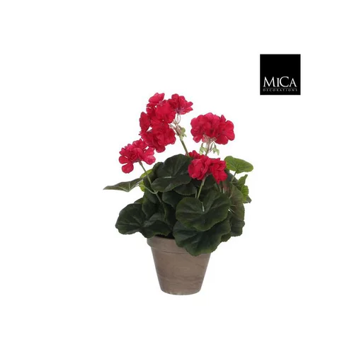 À avoir pour l’extérieur:Géranium rose plante artificielle en pot H 34 x Ø 20 cm