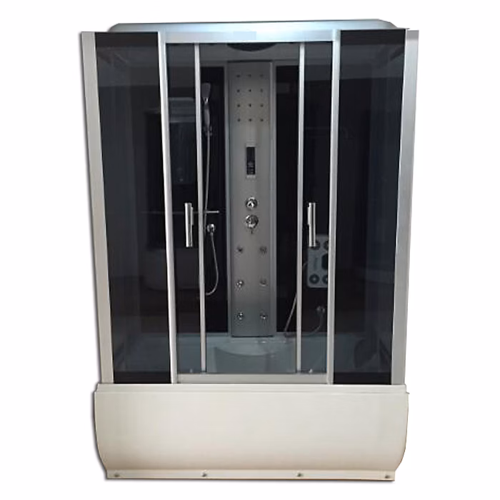 Baignoire Balnèo Cabine de Douche 150 × 83 cm Blossom