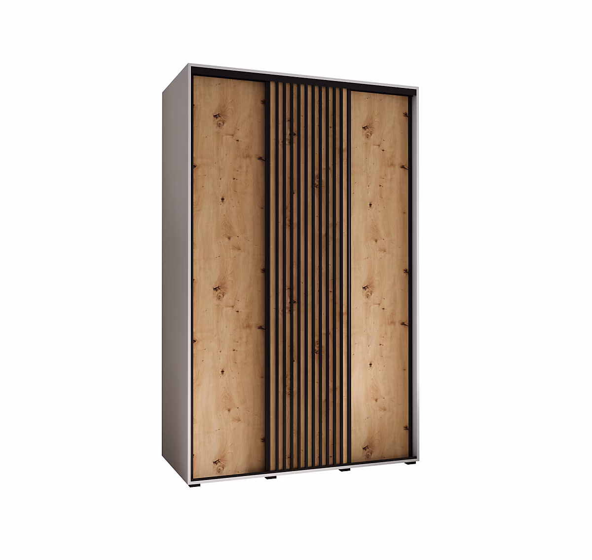 Armoire Lanko 1 a portes coulissantes H. 235 – 2 x L. 160 x P. 60 3 portes