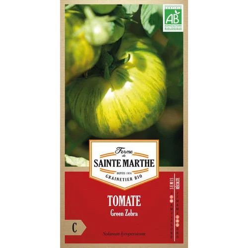 Qualité pour le jardin：Graines de tomate green zebra bio Ferme de Sainte Marthe - graines à semer