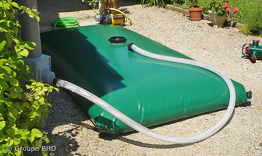 Citerne souple 2000 litres (2 m3) – Forme Standard (2, 86 m x 2,24 m x 0,50 m)