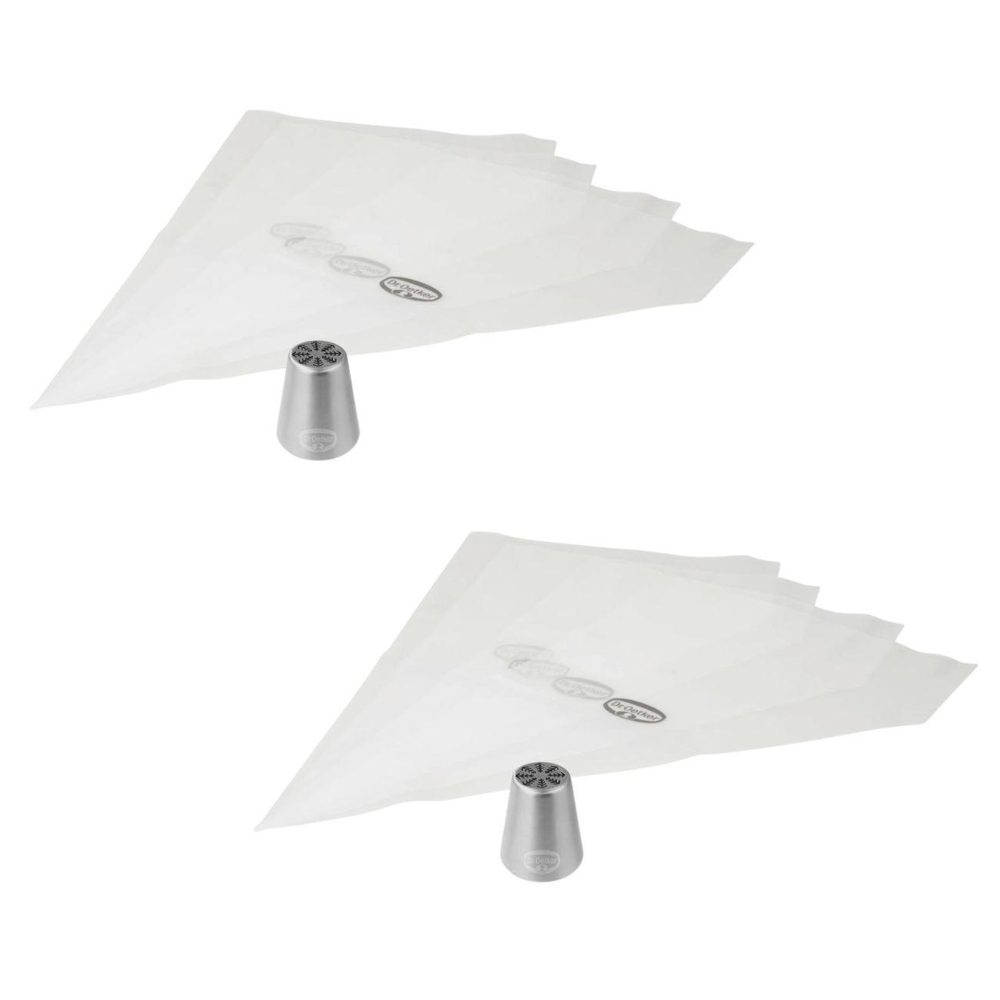 DR.OETKER Set de 2 poche à douilles professionnelle inox dr oetker noël
