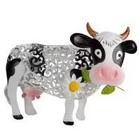 Solution au jardin:Vache solaire en métal Daisy Cow à LED blanc ou multicolore