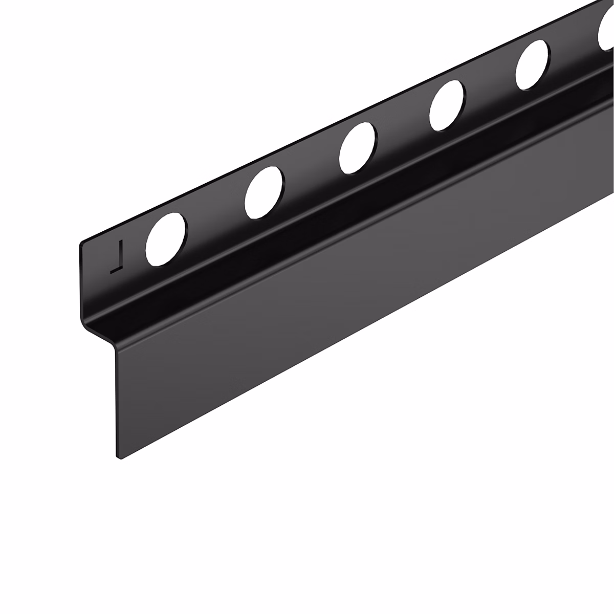 Tôle et profilé – Balneo Profil de pente mural gauche pour receveur de douche 120 cm noir en acier inoxydable