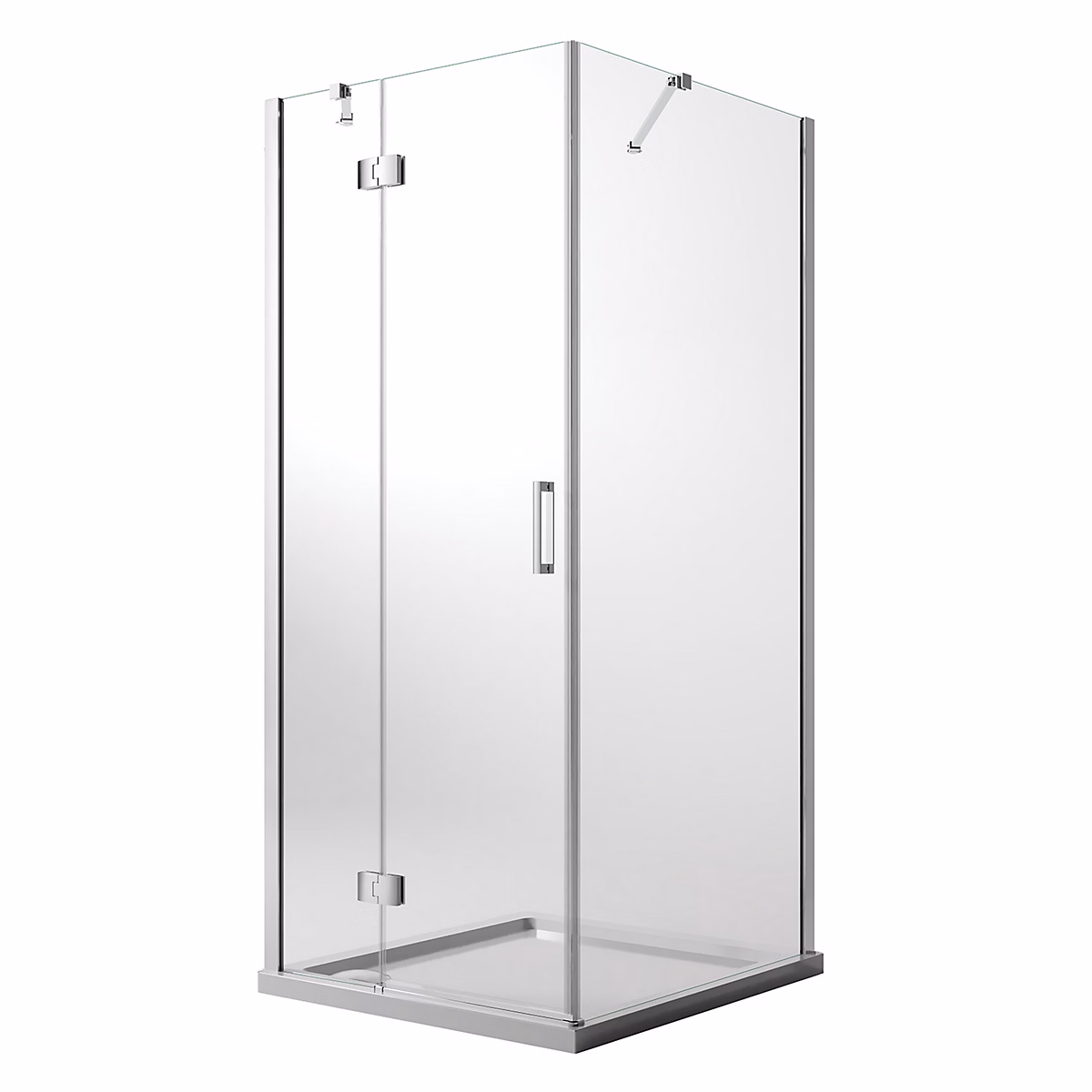 Cabine de douche 100 × 70 CM H190 Transparent avec Easyclean mod. Flip Porte + Fixe