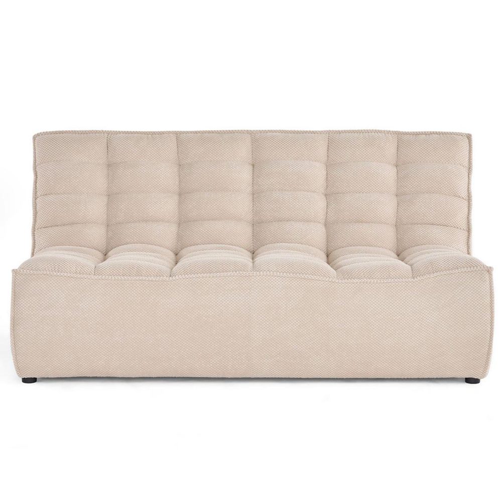 BEST MOBILIER Ellie - canapé 2 places en velours texturé