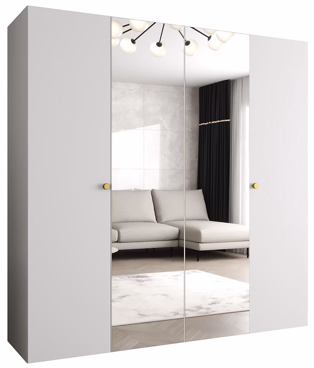Armoire Parma 2 a portes battantes H. 202 x L.200 x P. 52 – 4 portes