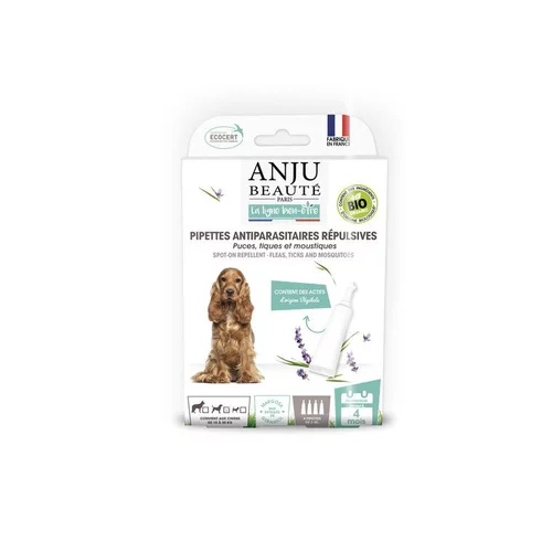 Simple pour le jardin：Pipette insectifuge bio pour chiens de 10 à 20 kg x4