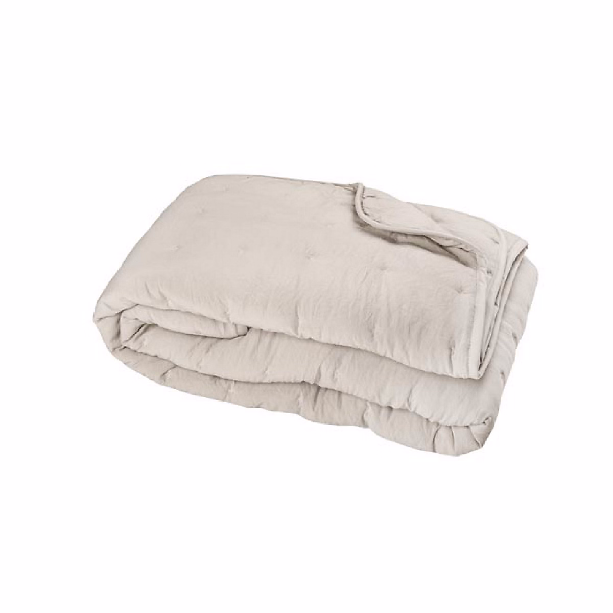 Couvre-Lit en microfibre matelassée (150 × 200 cm – Beige)