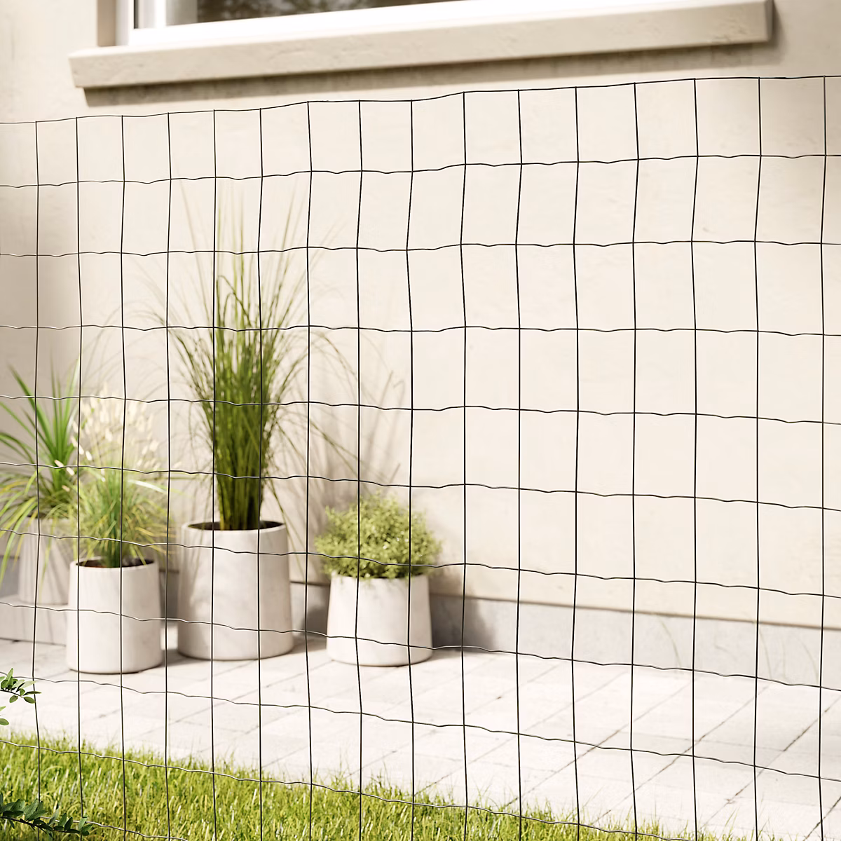 Grillage soudé anthracite maille 100 × 75 mm – rouleau L.25m x h.180 cm
