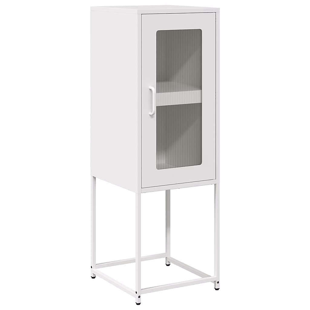 Buffet blanc 36 × 39 × 107 cm acier laminé à froid vidaXL