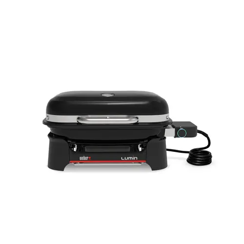 Essentiel extérieur:Barbecue électrique Lumin Compact coloris noir en acier émaillé Weber - 28 x 42 x 59 cm