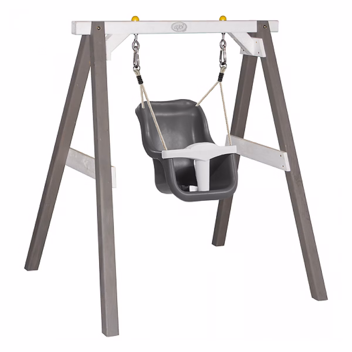 Jeux et loisirs – AXI Baby Swing Gris et blanc avec siege Gris et blanc