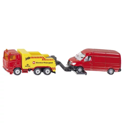 Style extérieur:Dépanneuse avec voiture multicolore Siku - 17.8 cm