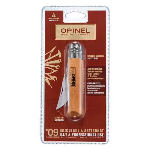Pour un extérieur agréable:Couteau Bricolage et artisanat coloris naturel n°9 Opinel