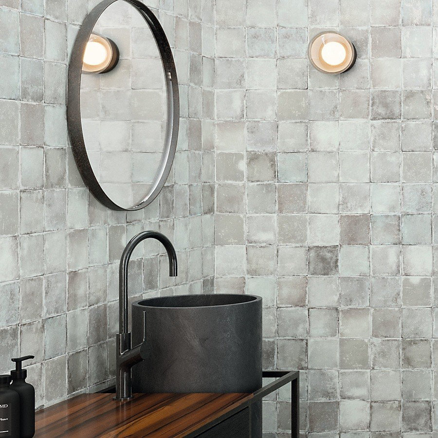 carrelage effet zellige 10 × 10 cm SIENNA GREY
