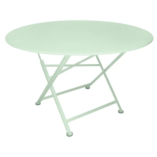 Jardin & loisirs:Table pliante Cargo coloris vert en acier Fermob - Ø 117 cm