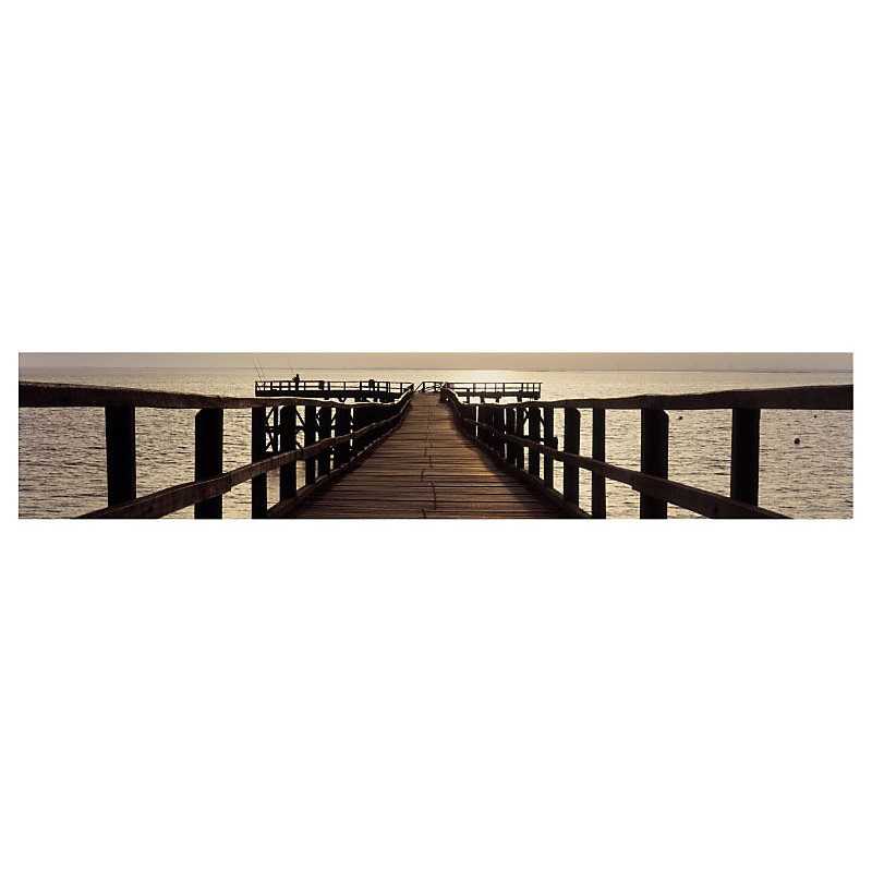 Brise vue imprimé NOIRMOUTIER – H.1 x L.5 m, 100% occultant, Made in France par Scenolia + kit de fixation offert