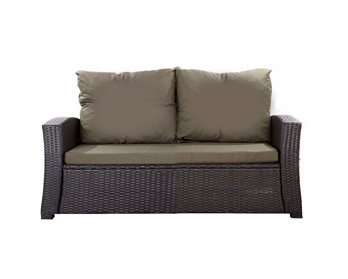 Coussins de canapé meubles de jardin en résine tressée Vert – Coussins balançoire 100x60x50 Coussin pour banquette 2 places
